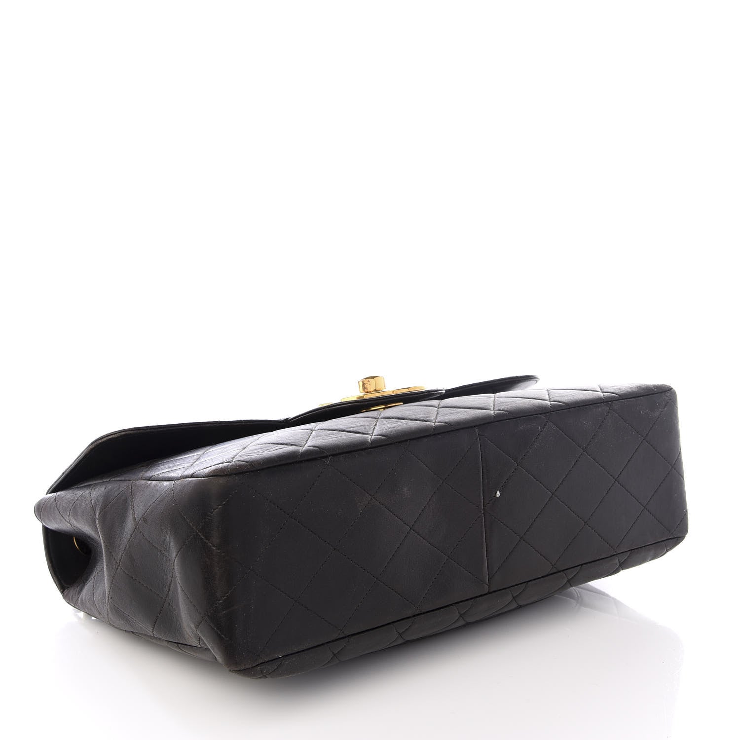 Chanel Lambskin Quilted XL Jumbo Single Flap Black 3 of 8