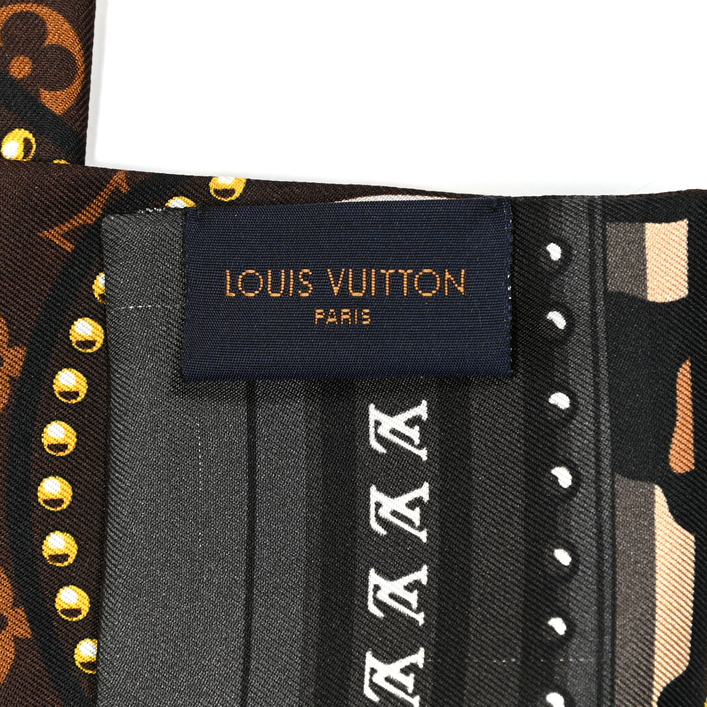 Silk Monogram LV World Bandeau Brown