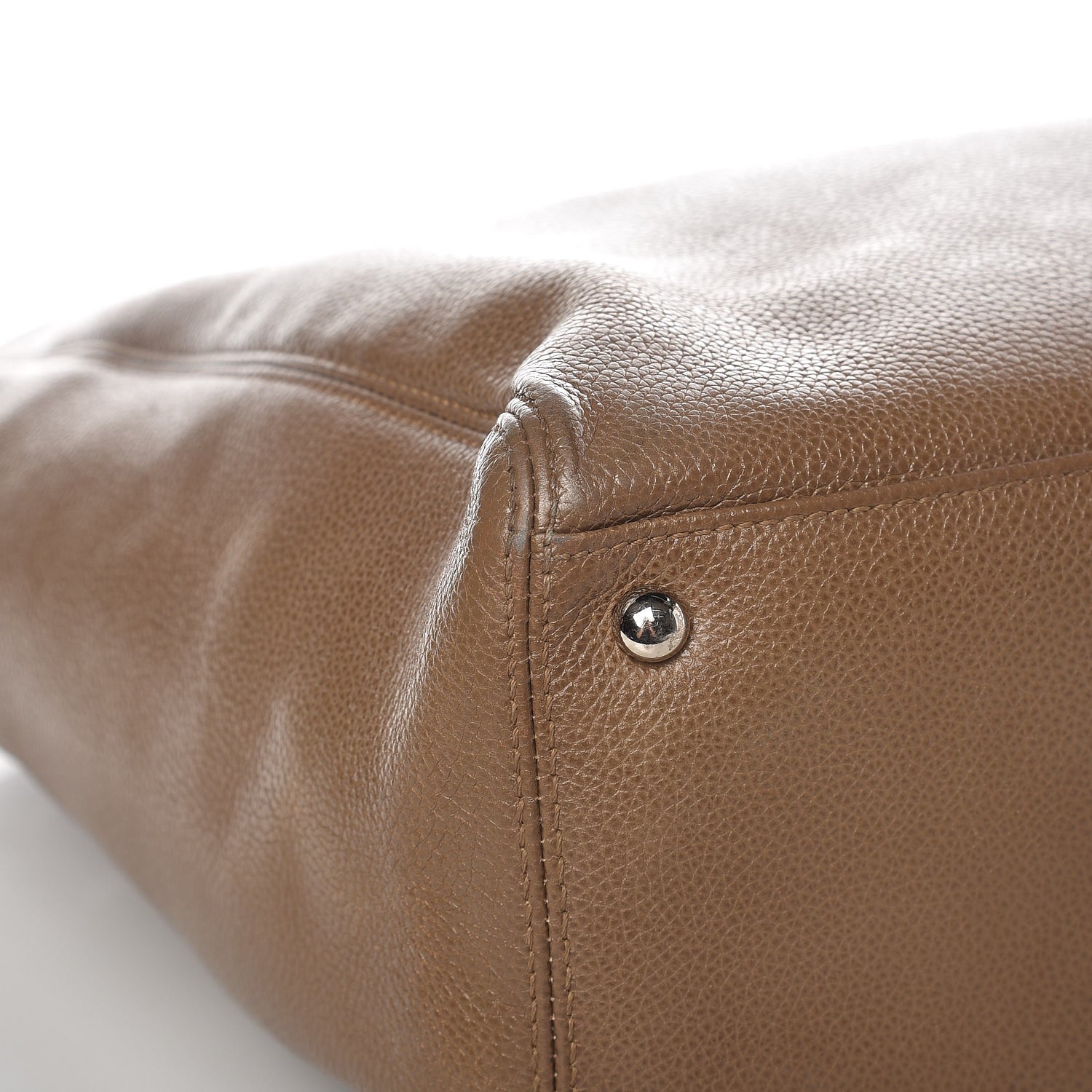 Chanel Calfskin Tall Cerf Tote Brown 10 of 21