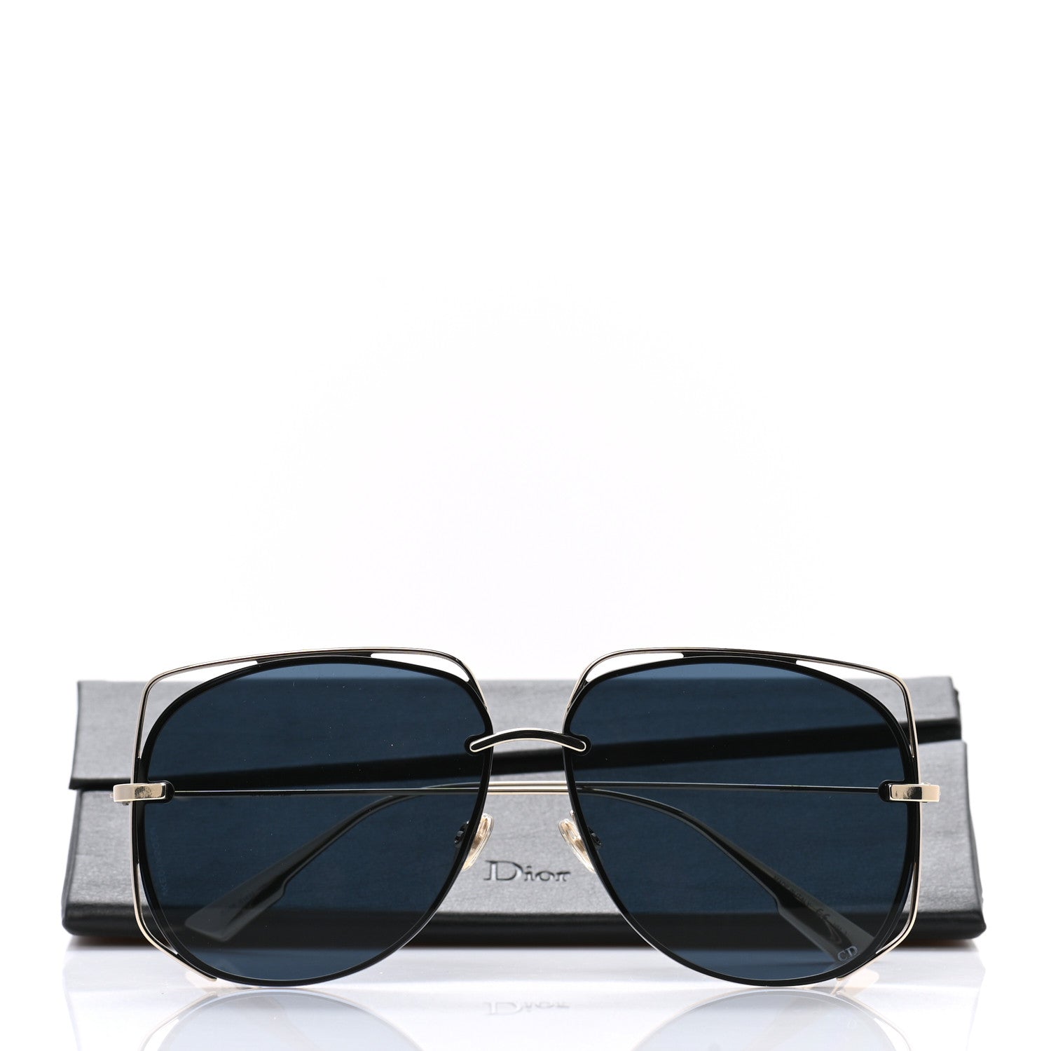 Christian Dior Metal Stellaire 6 Sunglasses Gold Blue 9 of 9