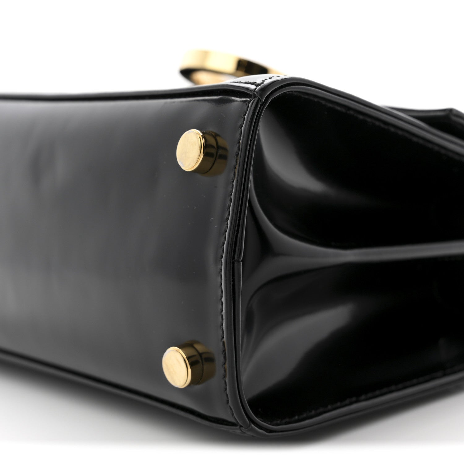 Salvatore Ferragamo Brushed Off Calfskin Mini Iconic Top Handle Bag Black 10 of 13