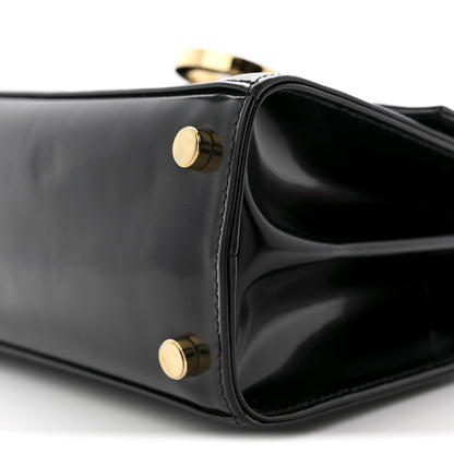 Salvatore Ferragamo Brushed Off Calfskin Mini Iconic Top Handle Bag Black 10 of 13