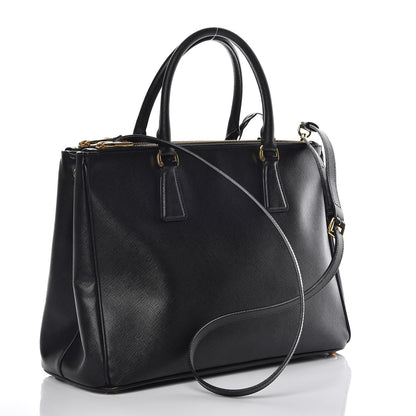 Prada Saffiano Medium Galleria Double Zip Tote Black 3 of 13
