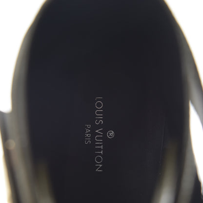 Louis Vuitton Calfskin Crocodile Embossed Wonderland Ranger Boots 37 Kaki 7 of 9