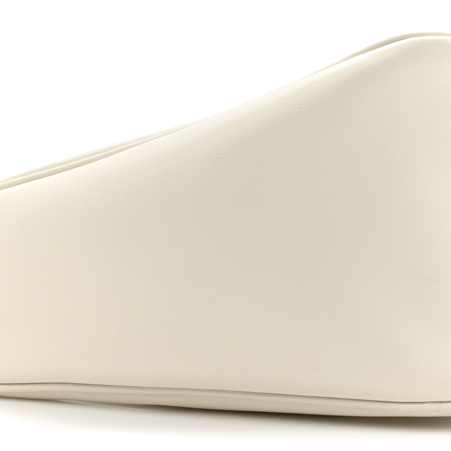 Grace Lux Triangle Shoulder Bag White