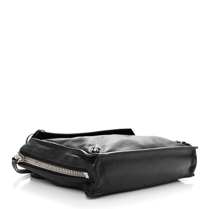 Balenciaga Calfskin Papier Sight Shoulder Bag Black 4 of 11