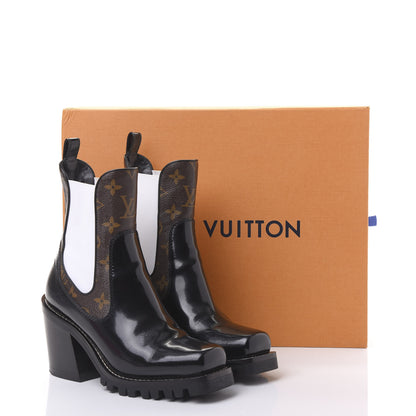Louis Vuitton Patent Monogram Limitless Ankle Boots 36 Black 9 of 9