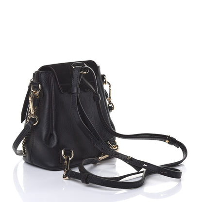 Chloe Suede Calfskin Mini Faye Backpack Black 2 of 5