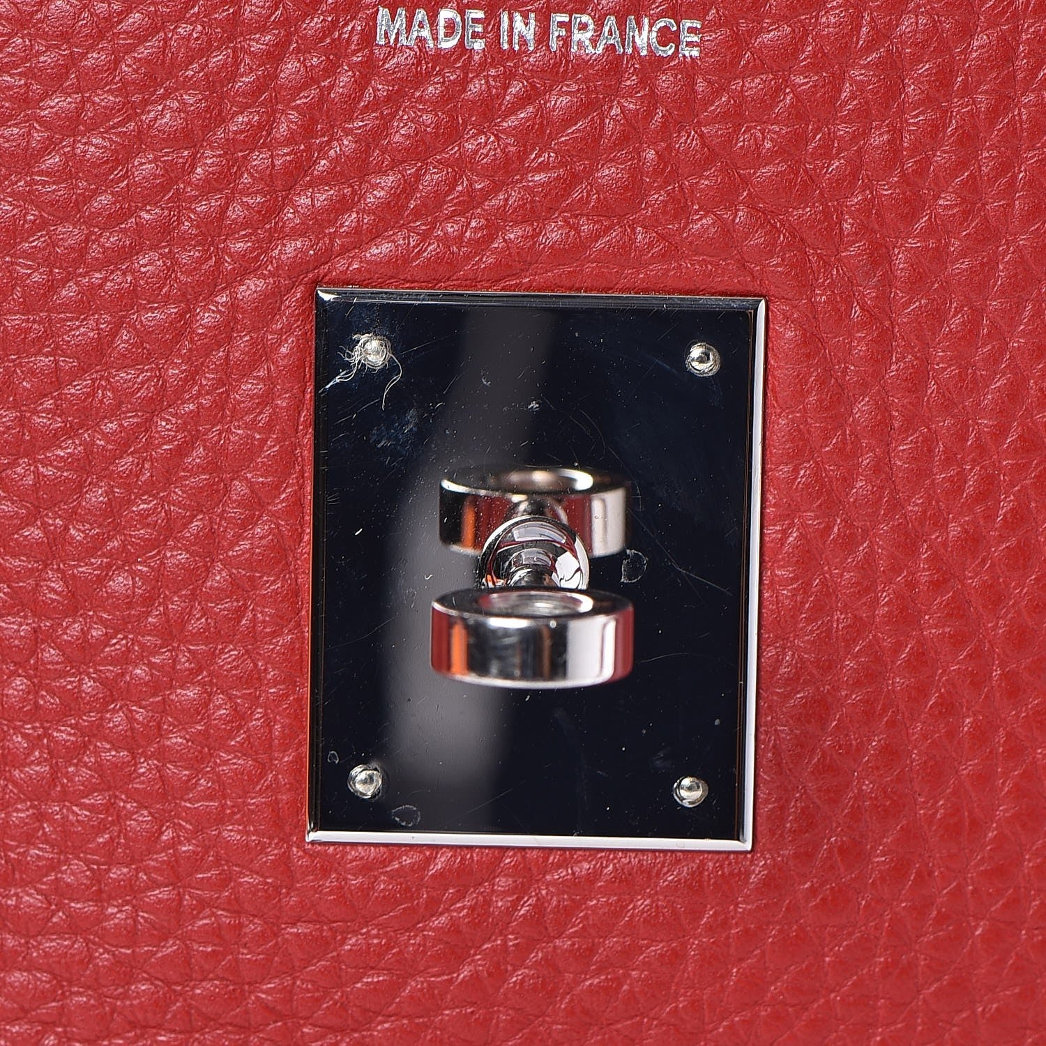 Hermes Taurillon Clemence Birkin 35 Rouge Casaque 13 of 33