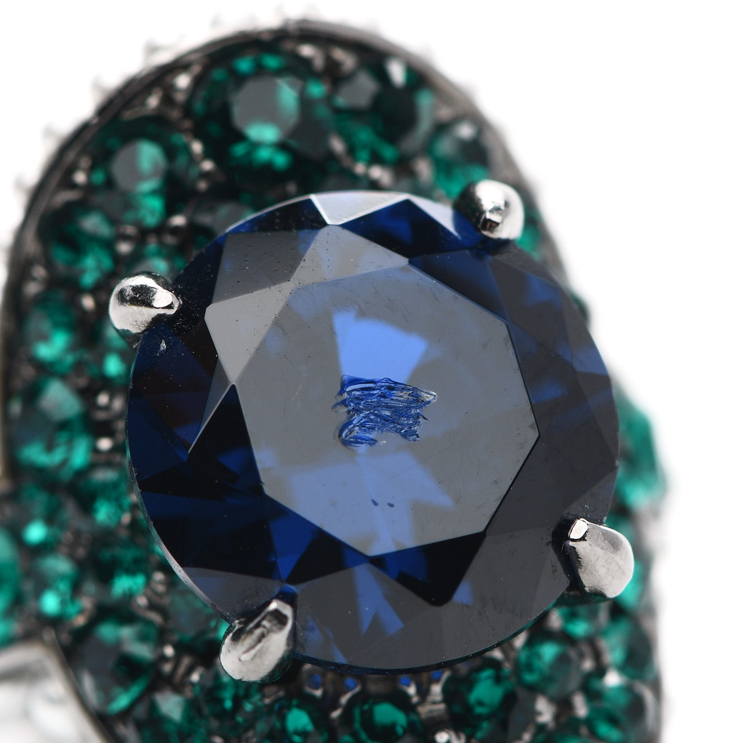 Gucci Swarovski Crystal Pearl Ring 6.5 Multicolor 6 of 7