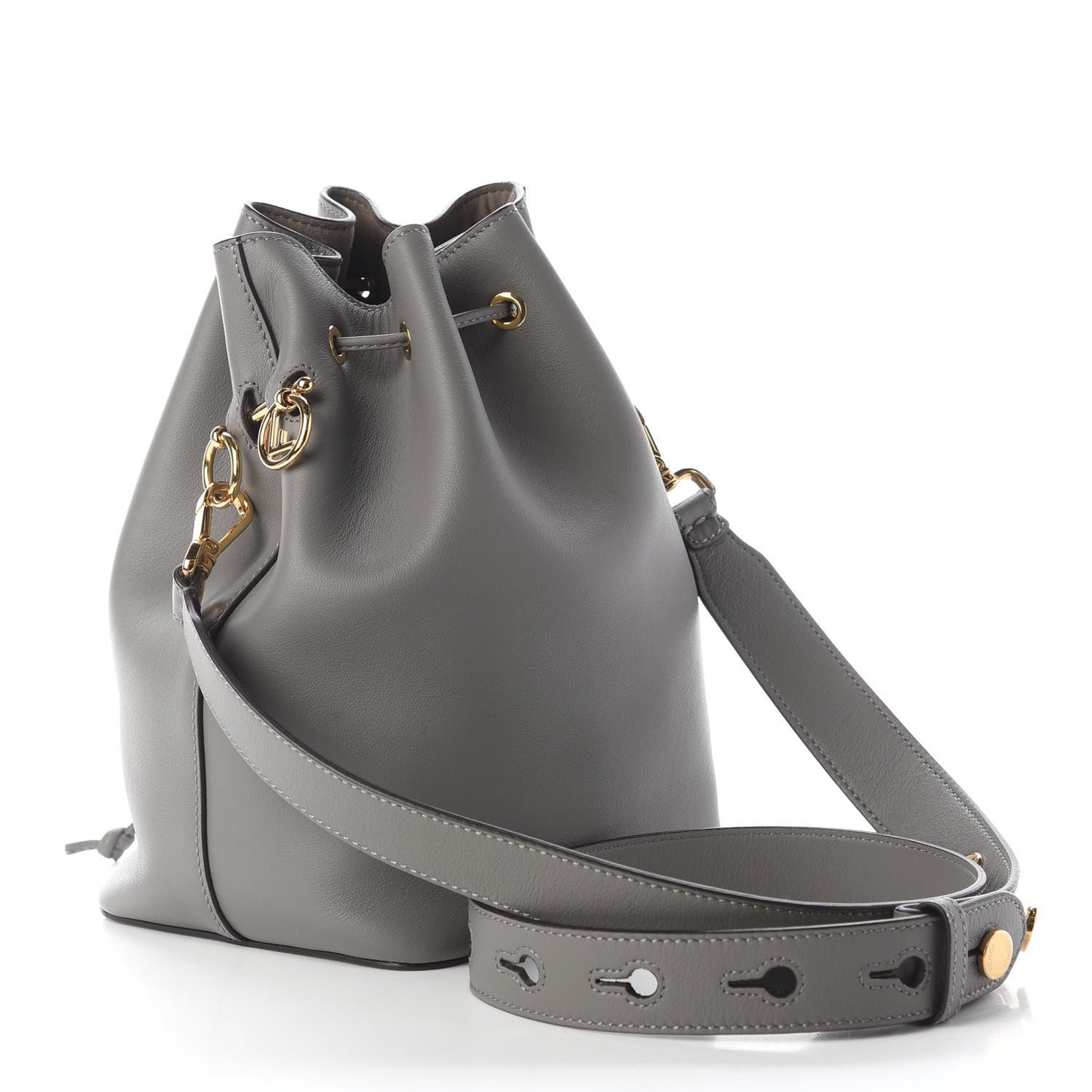 Vitello Grace Matte F is Fendi Grande Mon Tresor Bucket Bag Argilla
