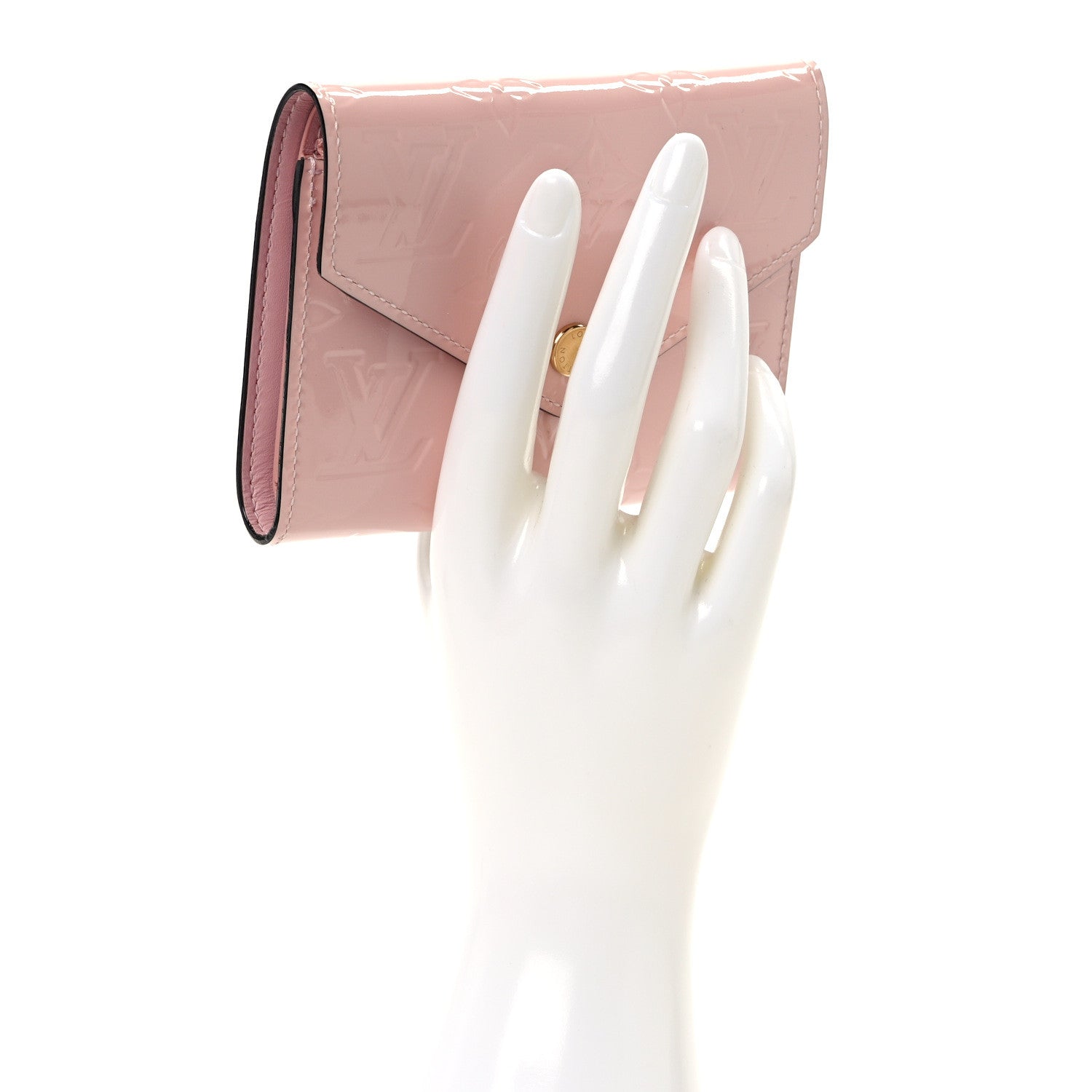 Louis Vuitton Vernis Victorine Wallet Rose Ballerine 2 of 9