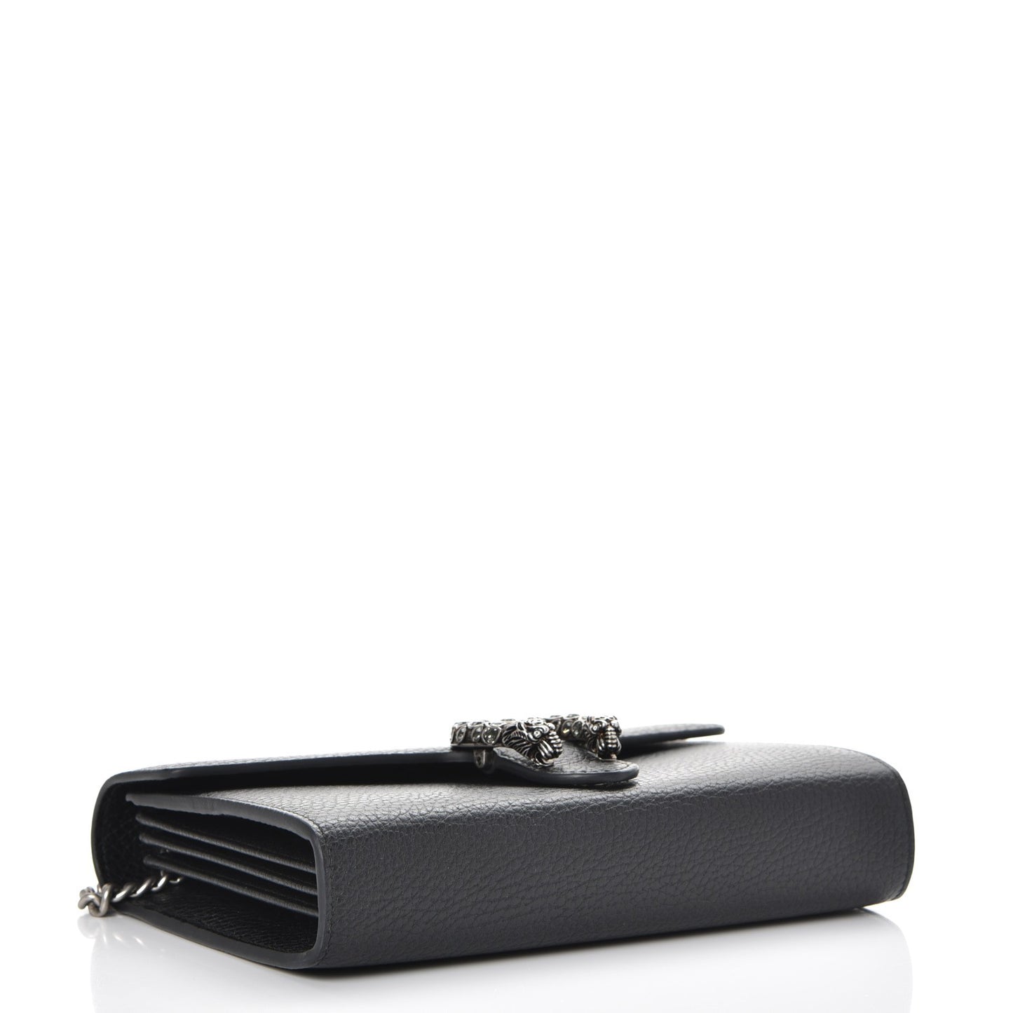 Calfskin Mini Dionysus Chain Wallet Black