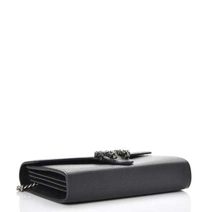 Gucci Calfskin Mini Dionysus Chain Wallet Black 4 of 8
