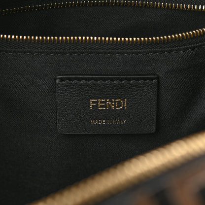 Fendi Vitello Bi-Color FF 1974 Embossed Mini Backpack Maya Black 6 of 10