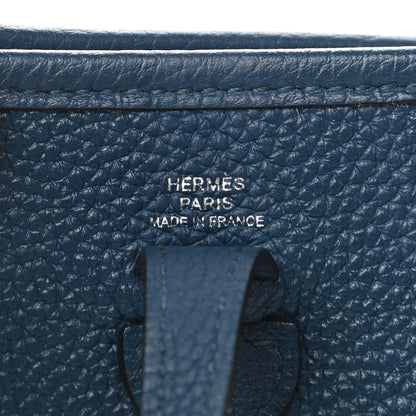 Hermes Taurillon Clemence Zigzag Evelyne TPM Deep Bleu Bleu Zellige Indigo Black 7 of 11