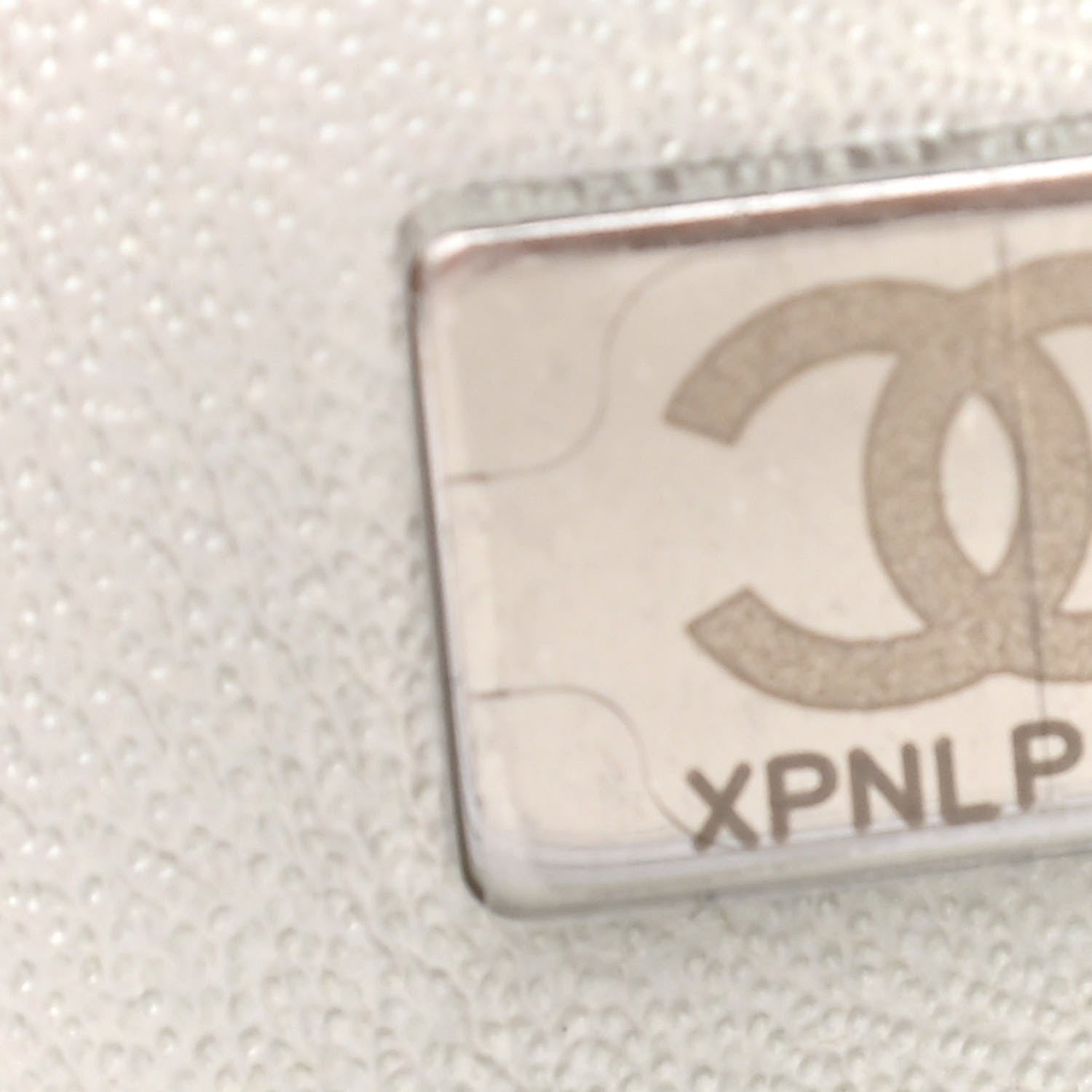 Chanel Iridescent Calfskin Quilted Mini Rectangular Flap White 6 of 8