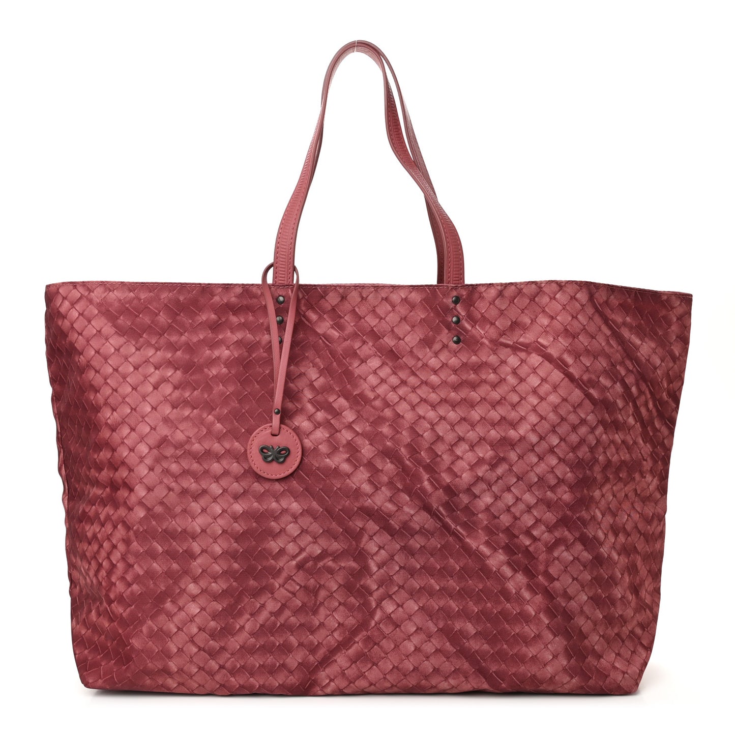 Nylon Large Intrecciolusion Tote Corallo