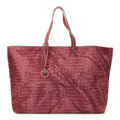 Bottega Veneta Nylon Large Intrecciolusion Tote Corallo 1 of 10