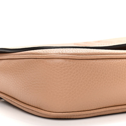 Gucci Pebbled Calfskin Medium Soho Flap Crossbody Camelia 9 of 12