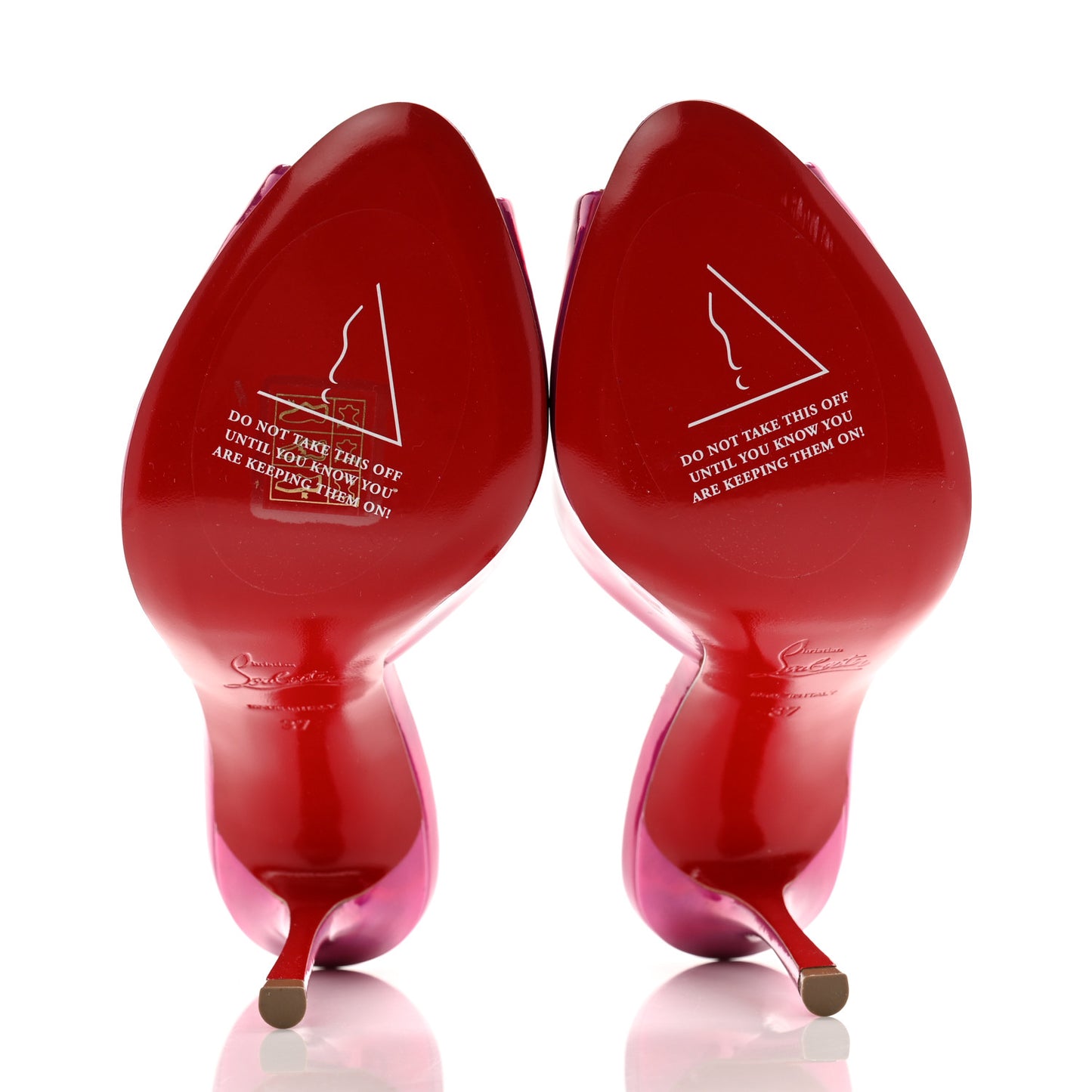 Patent Psychic Me Dolly 100 Sandals 37 Fuxia