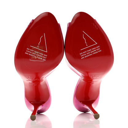 Christian Louboutin Patent Psychic Me Dolly 100 Sandals 37 Fuxia 5 of 10