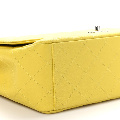 Chanel Caviar Quilted Maxi Single Flap Yellow 10 of 12