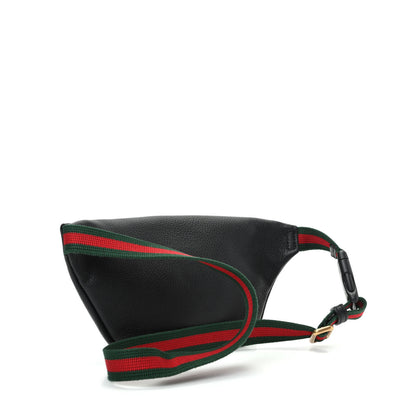 Gucci Grained Calfskin Small Logo Belt Bag Black 3 of 9