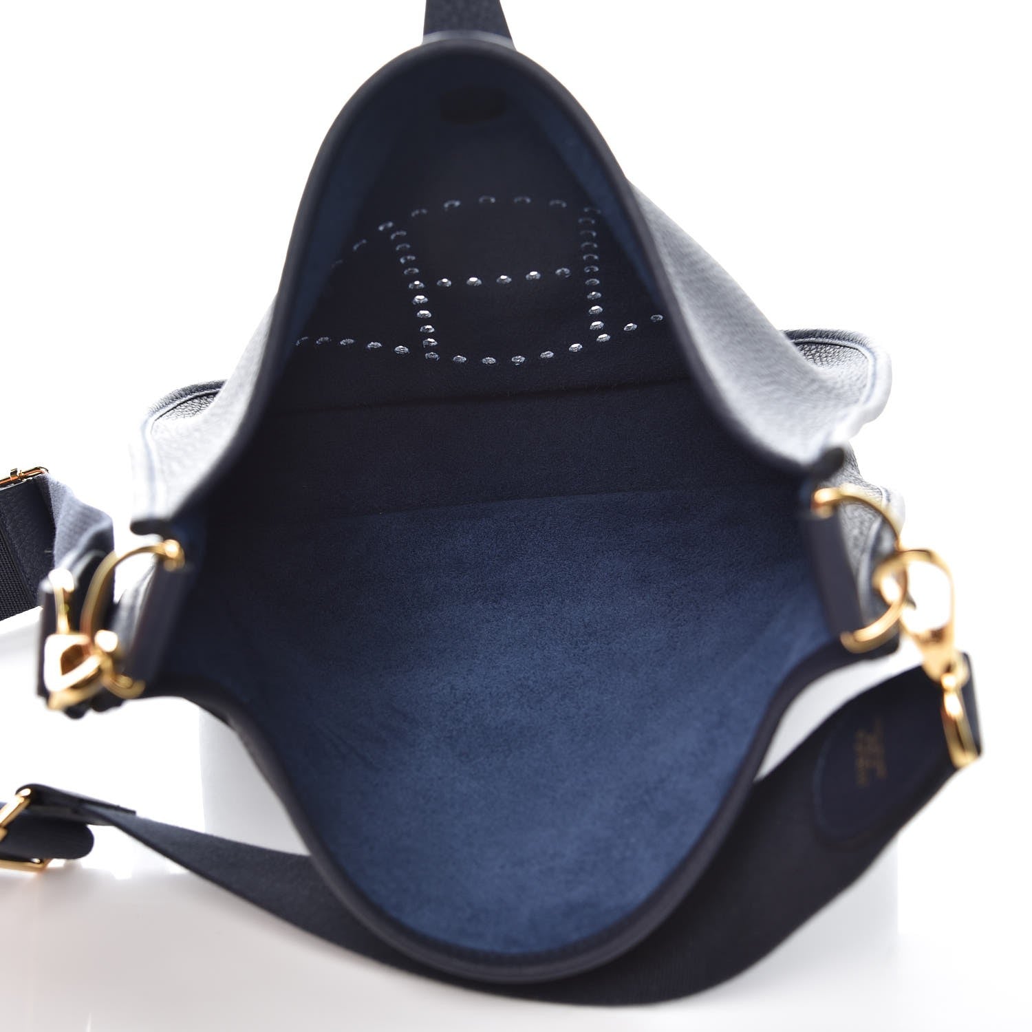 Hermes Taurillon Clemence Evelyne III PM Bleu Nuit 5 of 8