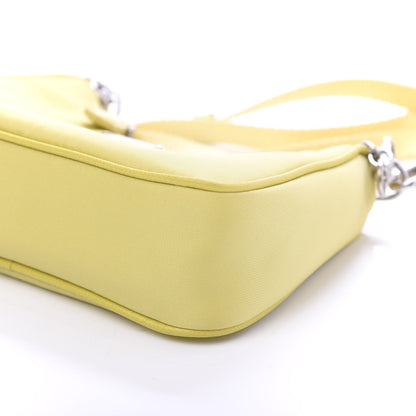 Prada Tessuto Nylon Saffiano Mini Re-Edition 2000 Shoulder Bag Ananas 7 of 10
