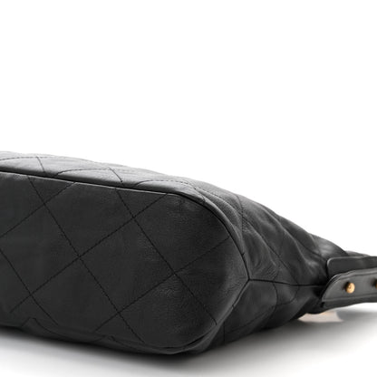 Chanel Calfskin Quilted Large Daily Hobo Black 10 of 10