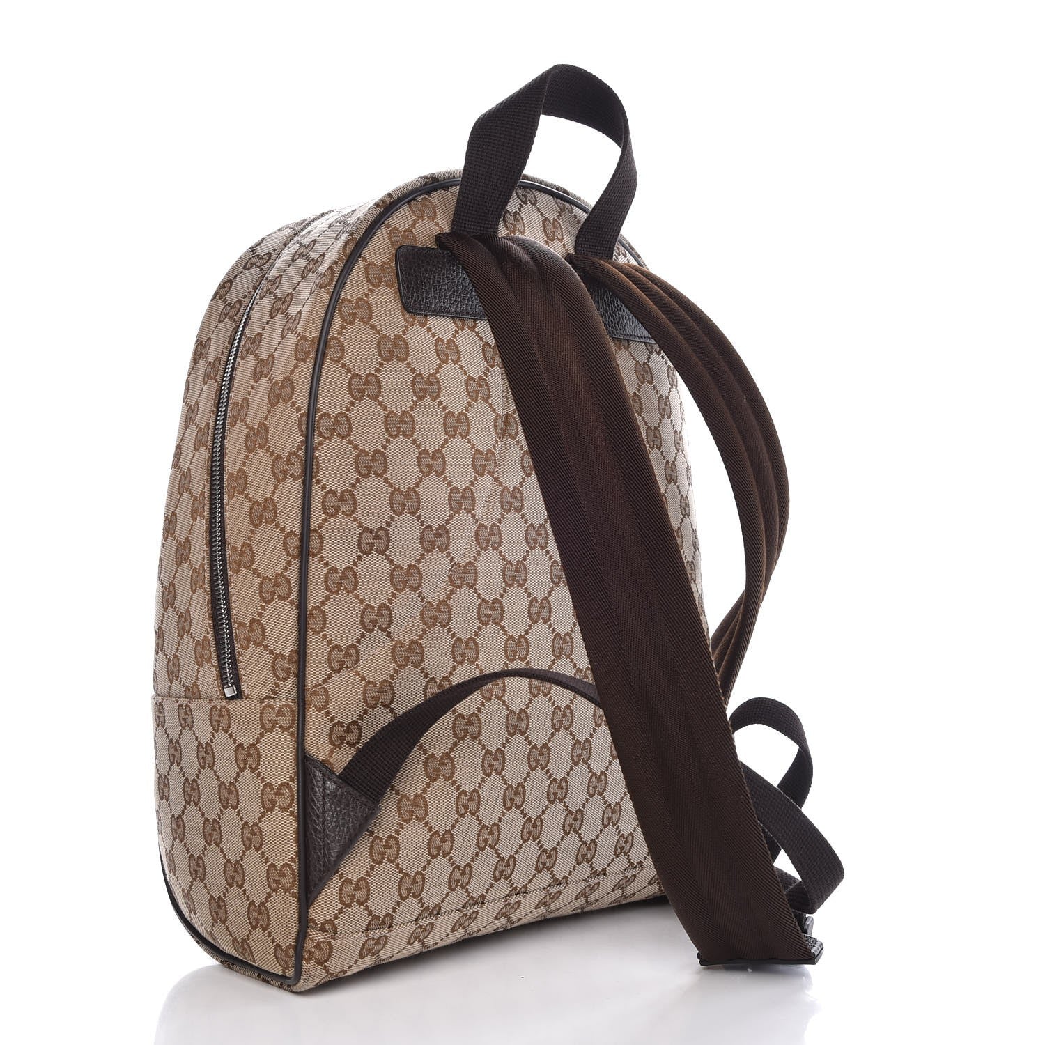 Gucci Monogram Travel Backpack Dark Brown 3 of 7