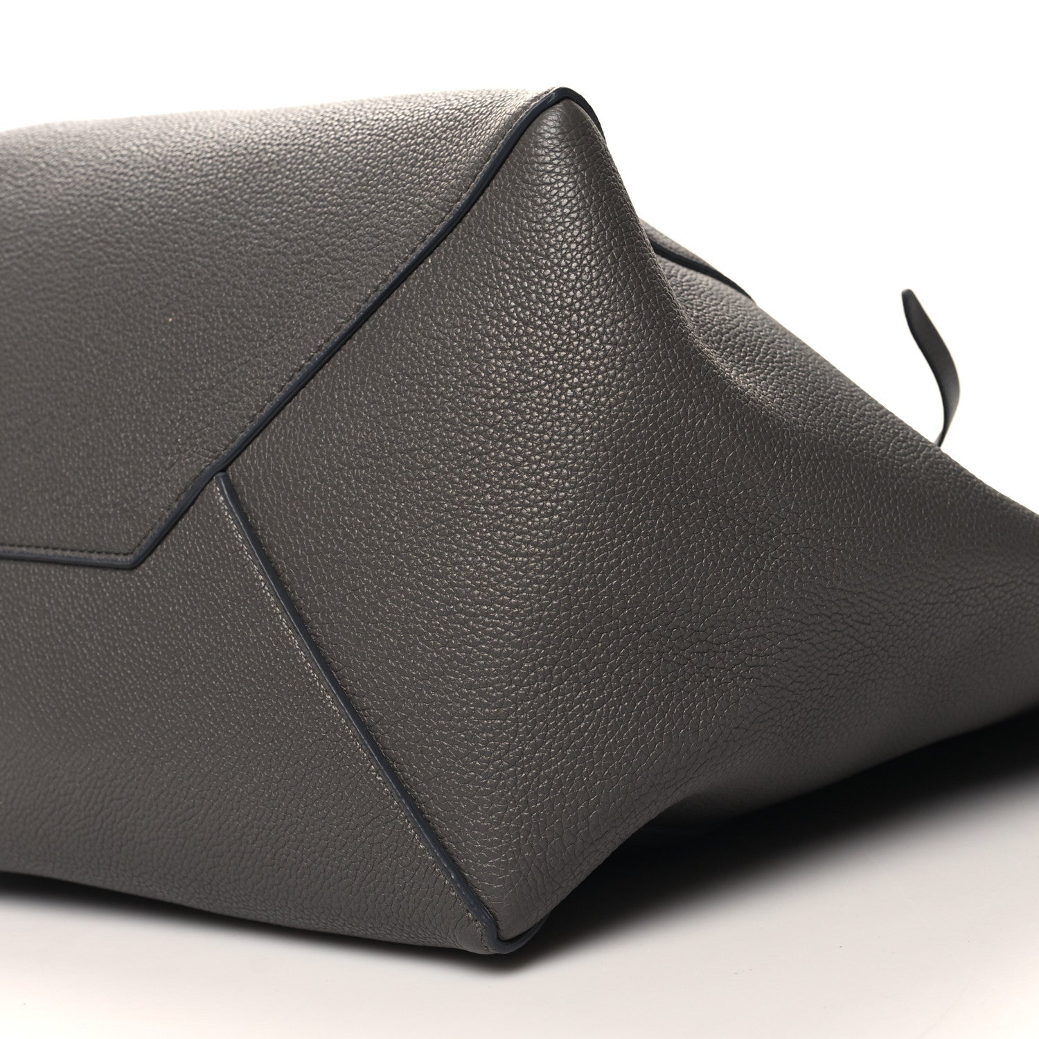 Celine Soft Grained Calfskin Small Belt Cabas Phantom Medium Grey 10 of 10
