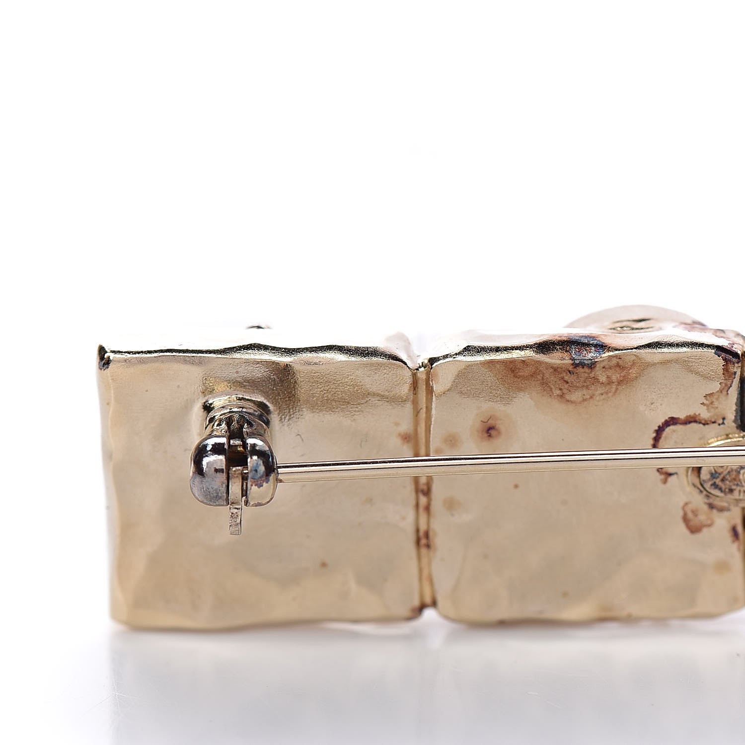 Chanel Enamel Crystal Brooch Gold Multicolor 6 of 7