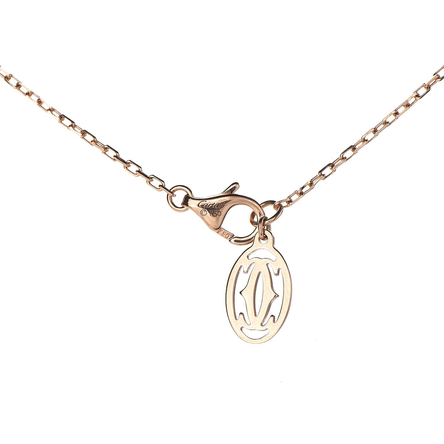Cartier 18K Pink Gold Pink Sapphire D'Amour Pendant Necklace 6 of 6