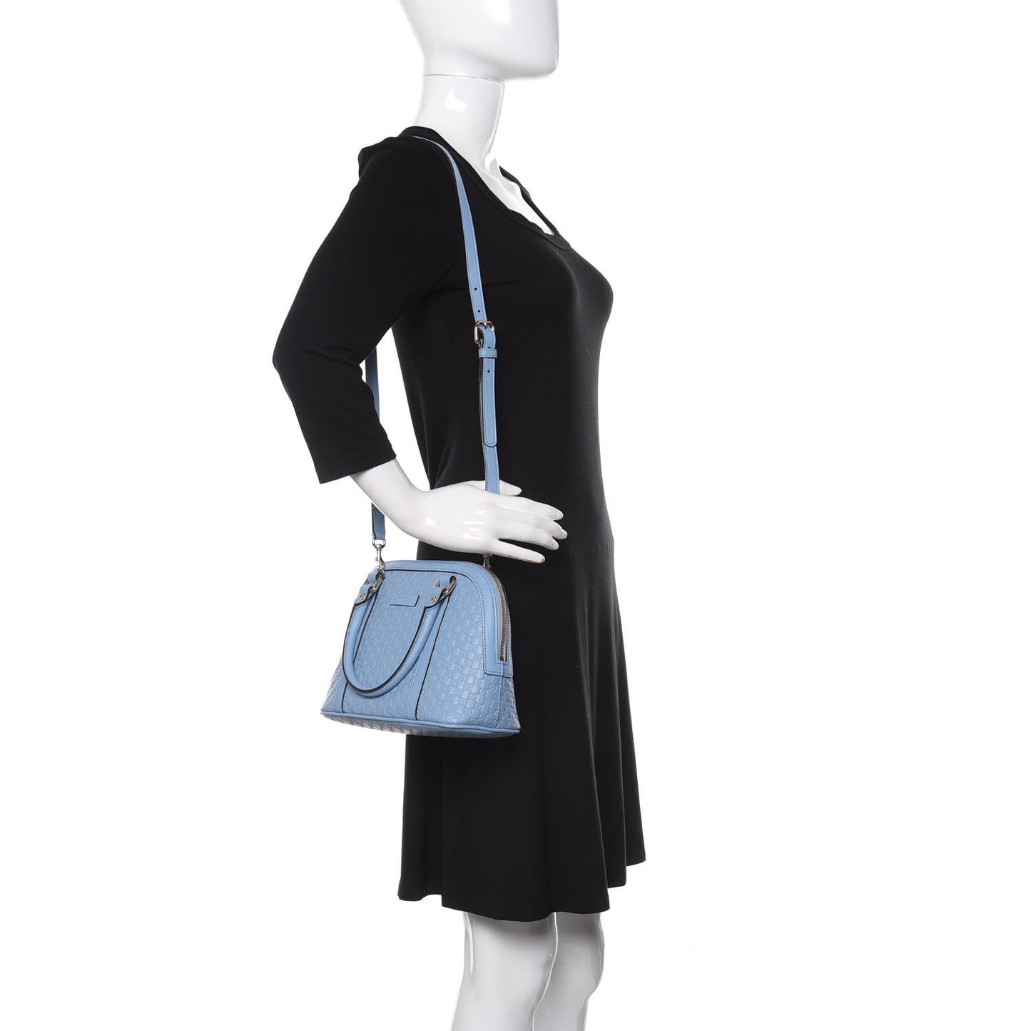 Microguccissima Mini Dome Bag Mineral Blue