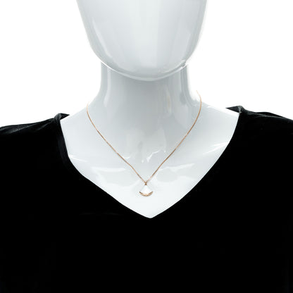 Bulgari 18K Rose Gold Diamond Mother of Pearl Small Divas' Dream Pendant Necklace 3 of 8