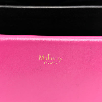 Mulberry Smooth Calfskin Embroidered Floral Harlow Satchel Navy Multicolor 6 of 14