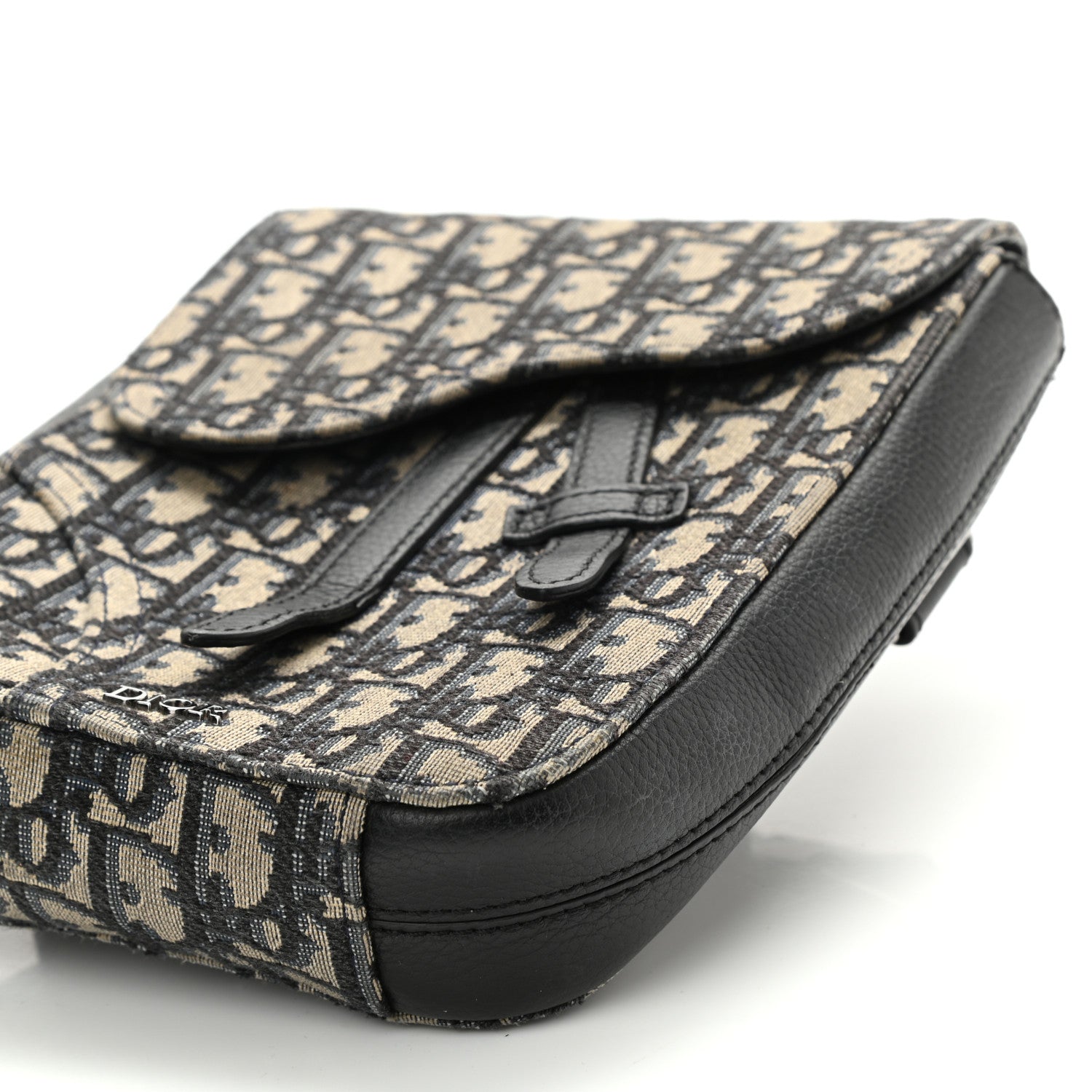 Christian Dior Oblique Saddle Pouch Blue 10 of 10