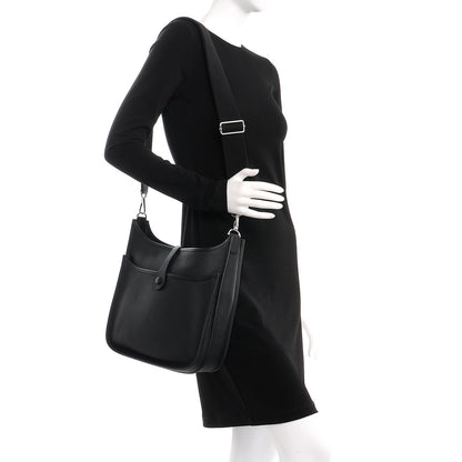 Hermes Taurillon Clemence Evelyne III PM Black 2 of 8