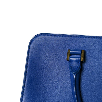 Saint Laurent Calfskin Small Monogram Cabas Blue Majorelle 14 of 15