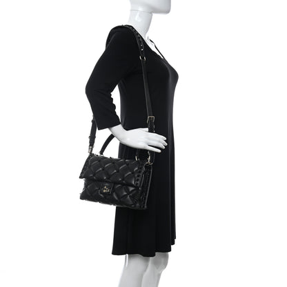 Valentino Garavani Nappa Monochrome Medium Candystud Top Handle Bag Black 2 of 17
