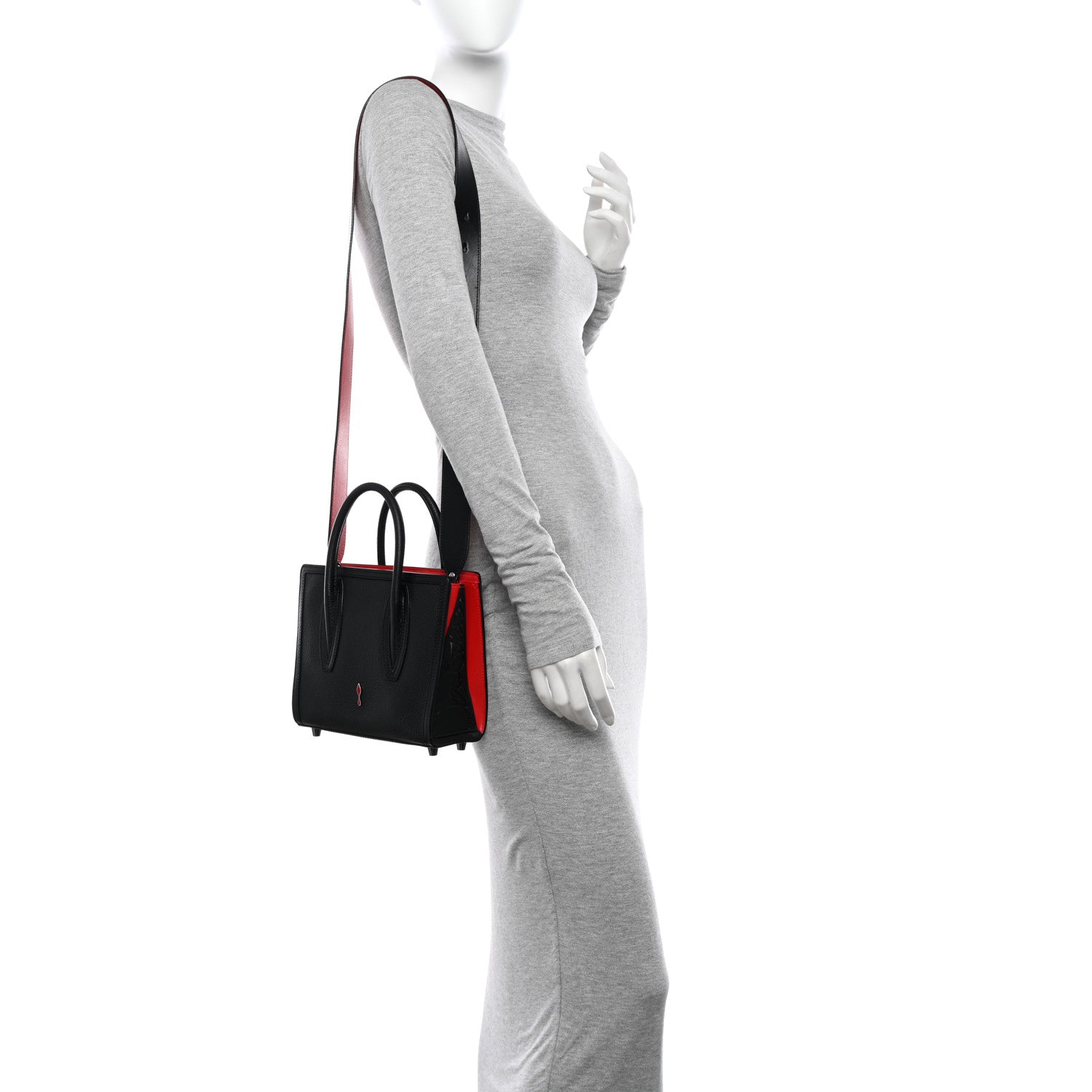 Christian Louboutin Calfskin Mini Paloma Black 3 of 10
