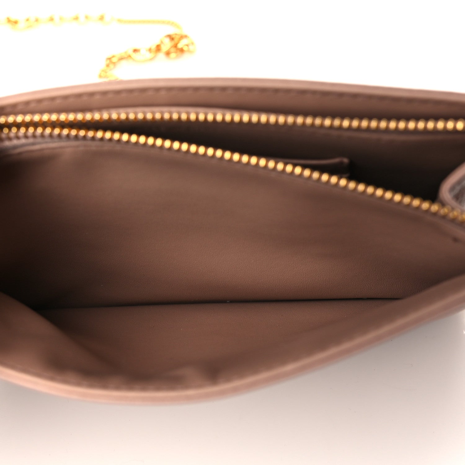 Christian Dior Calfskin Cannage Caro Zipped Pouch With Chain Fard 6 of 8