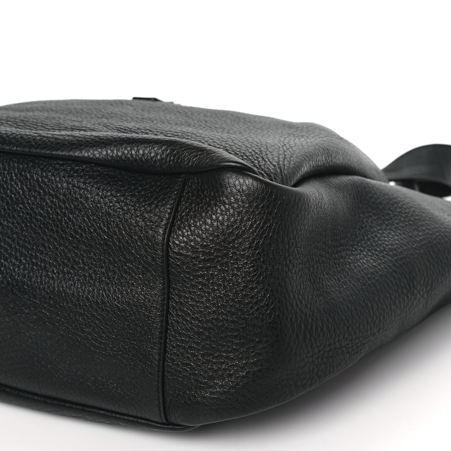 Grained Deerskin Bea Tote Black