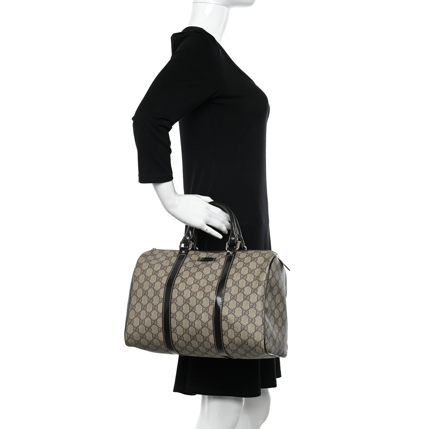 Gucci GG Plus Monogram Medium Joy Boston Dark Brown 2 of 12