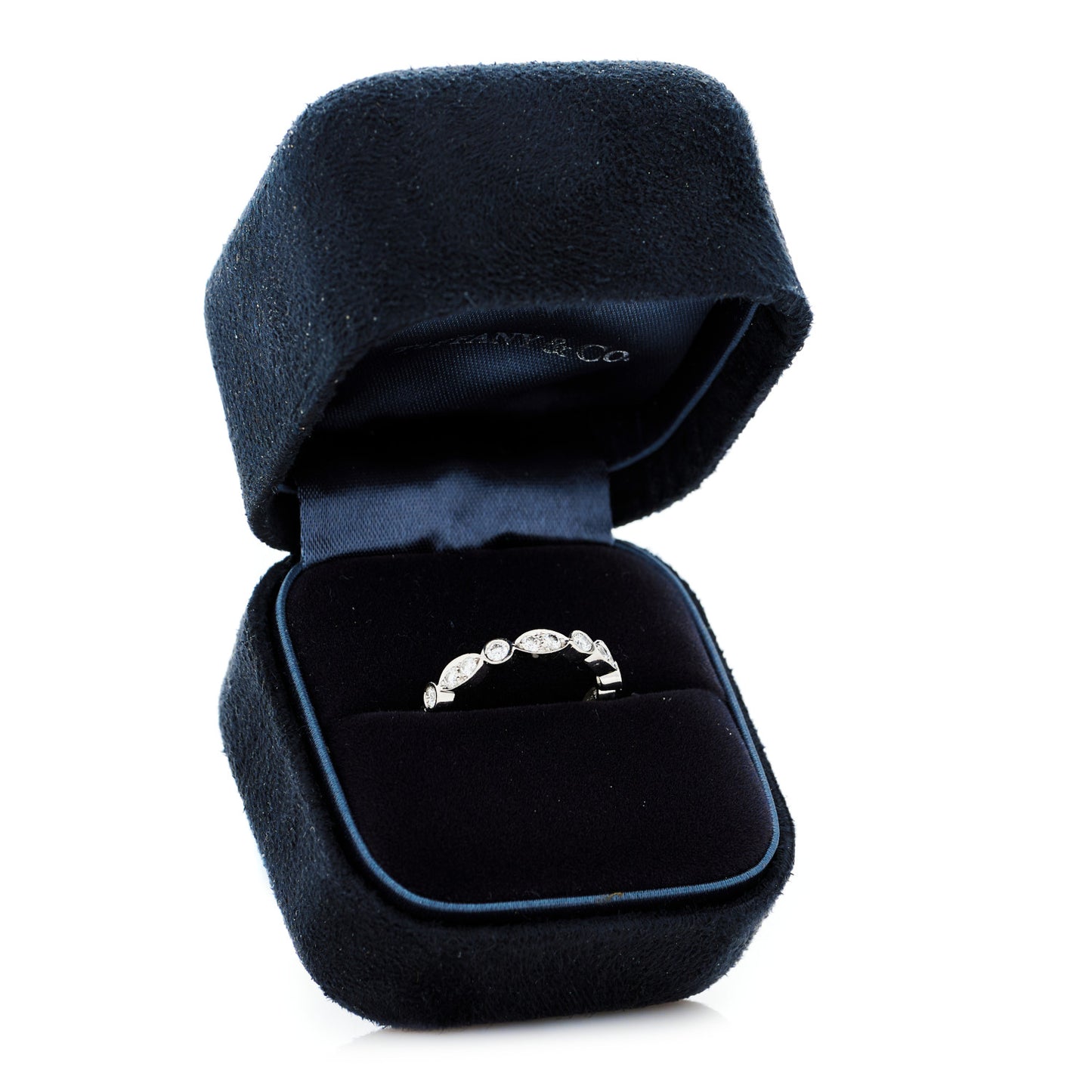Platinum Diamond Jazz Band Ring 50 5.5