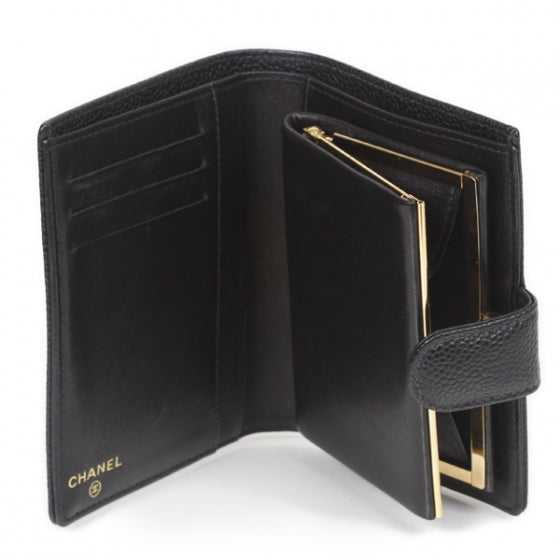 Chanel Caviar Bi-fold Wallet Black 8 of 12