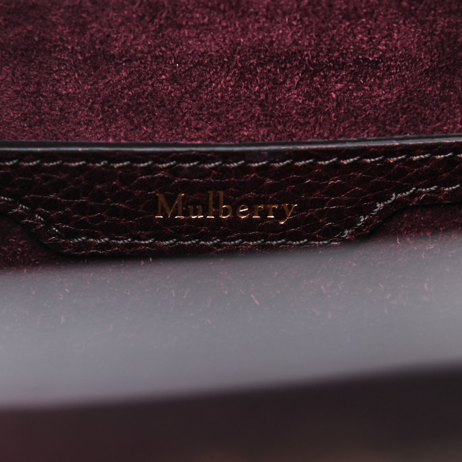 Mulberry Grain Vegetable Tanned Calfskin Zipped Bayswater Oxblood 6 of 8
