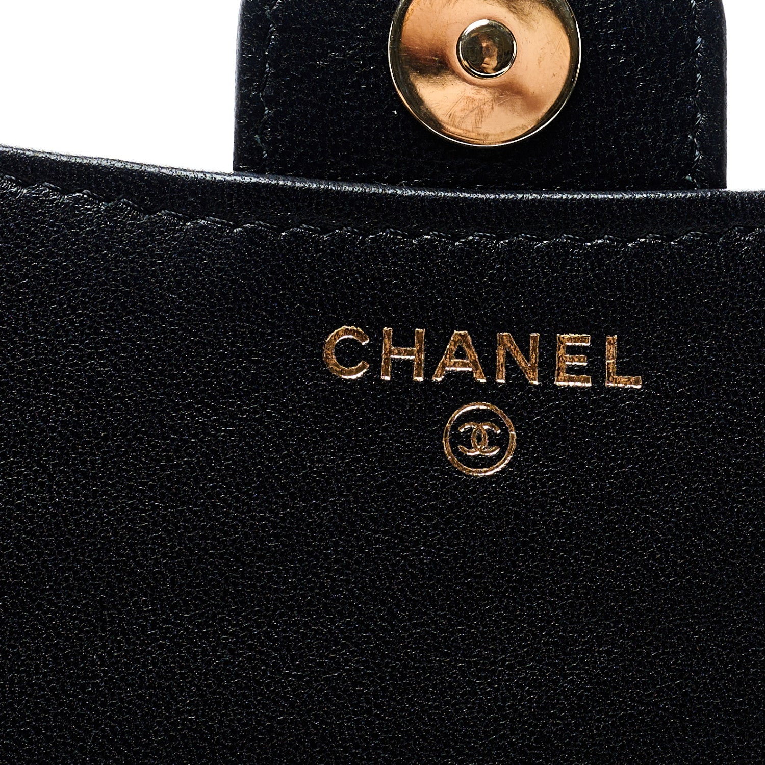 Chanel Lambskin Quilted Flap Phone Holder With Chain Black 5 of 9